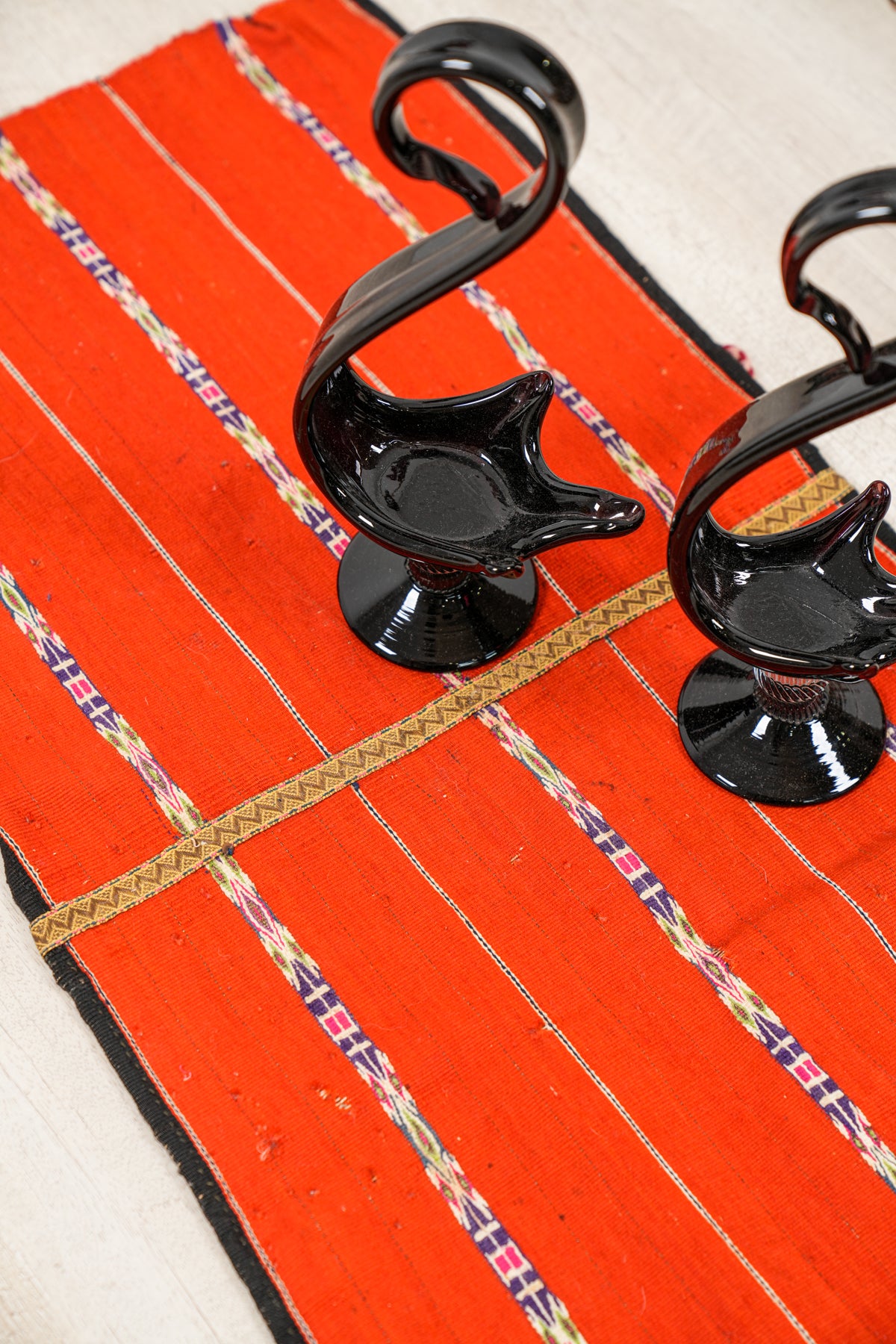 Vintage Bulgarian Folk Textile 2'8" x 1'4"