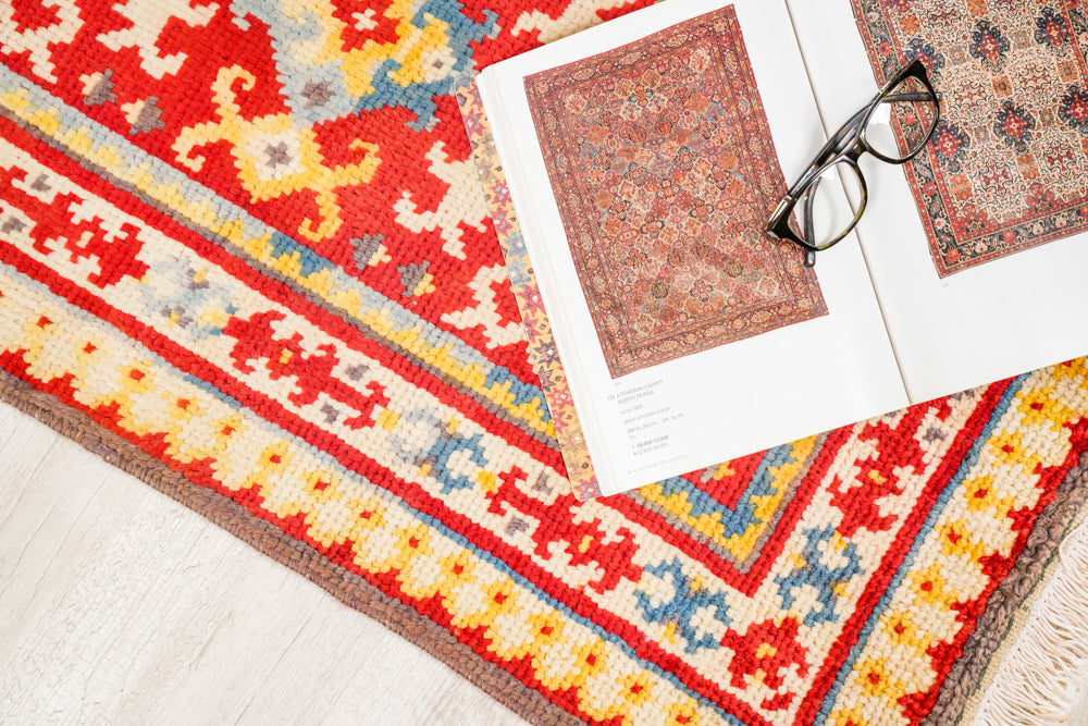 Vintage Turkish Tribal Rug 3'4" x 2'