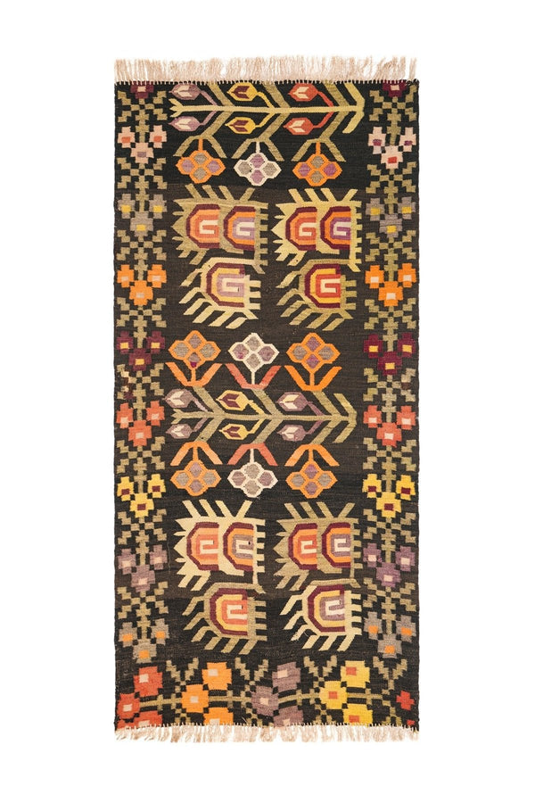 Antique Bessarabia Floral Kilim 6'3" x 3'