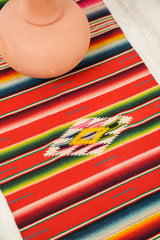 Vintage Mexican Saltillo Serape Textile 3'1" x 1'5"