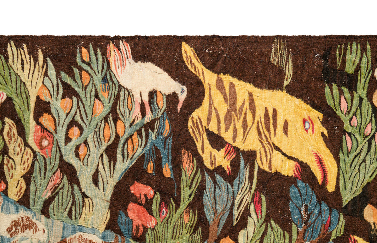 Antique Egyptian Tapestry 5'9" x 2'9"