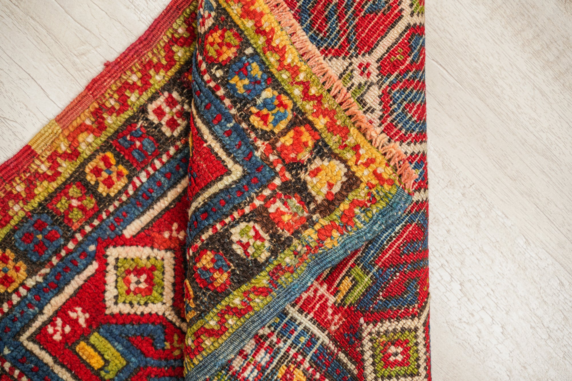 Antique Turkish Bergama Rug 2' x 1'6"