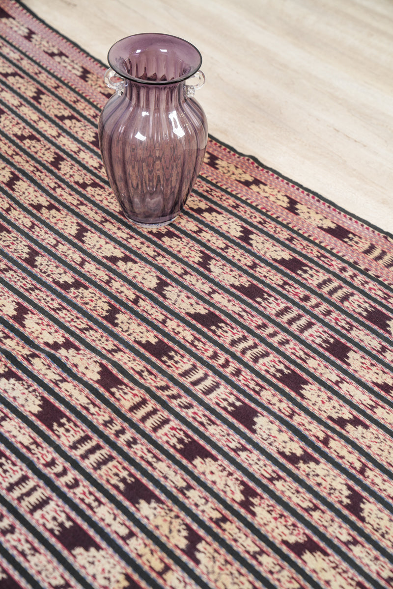 Vintage Indonesian Ikat Textile 7'3" x 3'9"