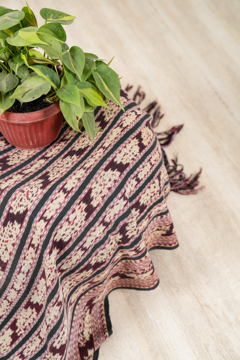 Vintage Indonesian Ikat Textile 7'3" x 3'9"