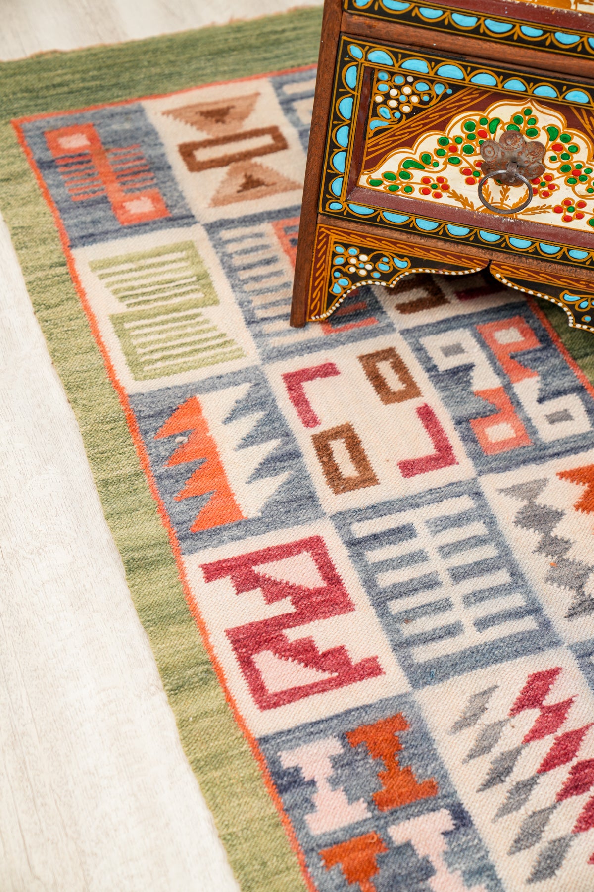 Vintage Indigenous Peruvian Kilim 4'8" x 1'7"