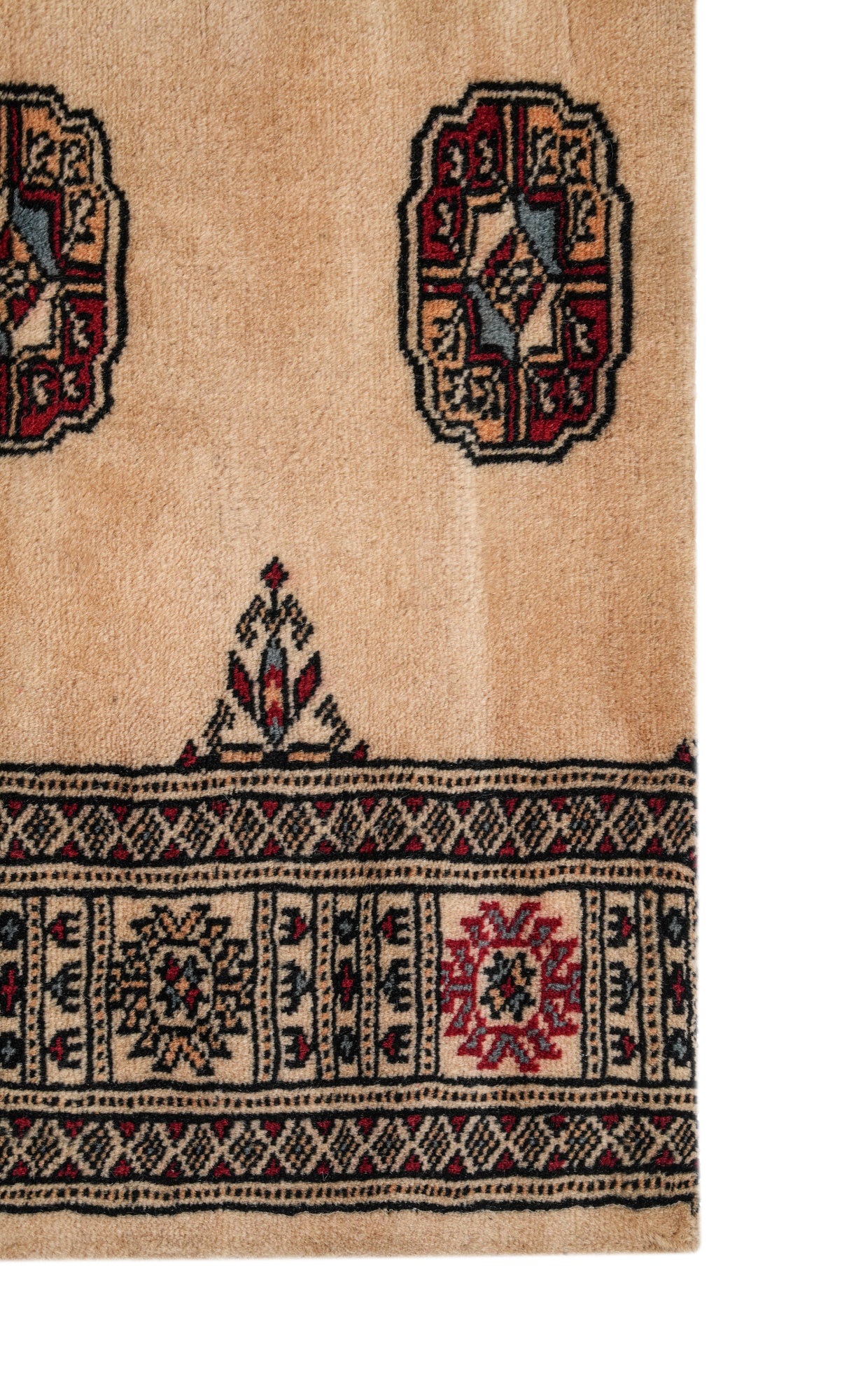Vintage Bokhara Fragment Rug 2'7" x 1'9"