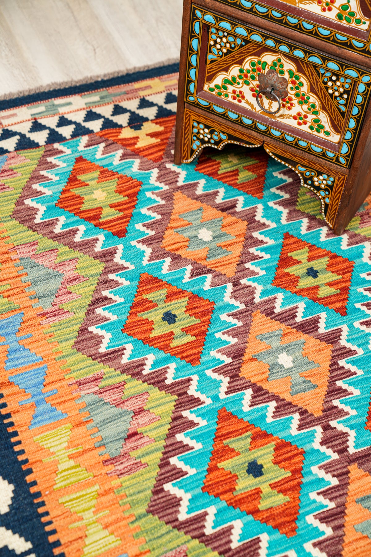 Modern Afghan SHIRVAN KILIM 5' x 3'4"