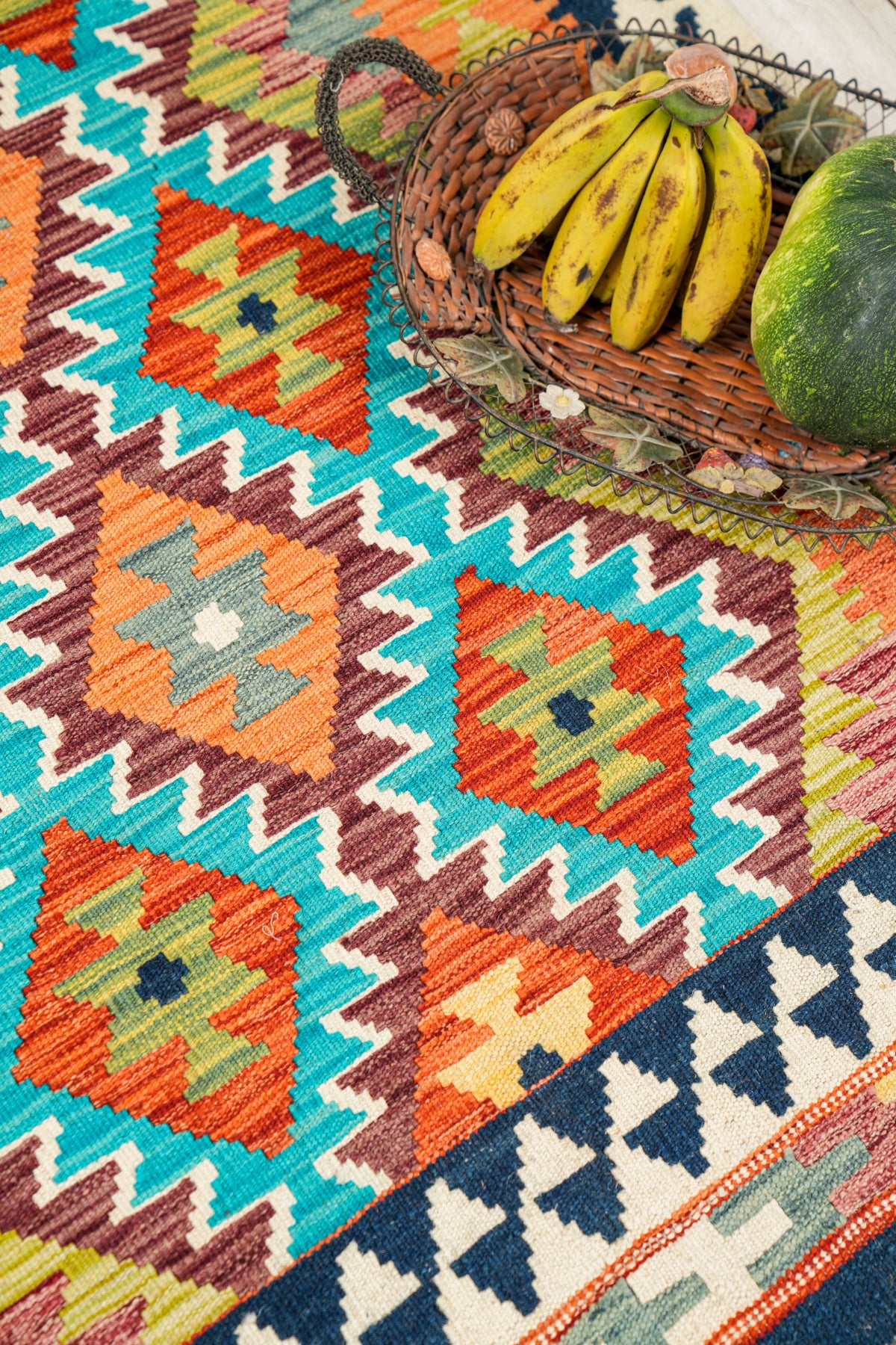 Modern Afghan SHIRVAN KILIM 5' x 3'4"