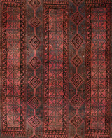 Vintage Turkmen Tribal Rug 10'2" x 6'6"