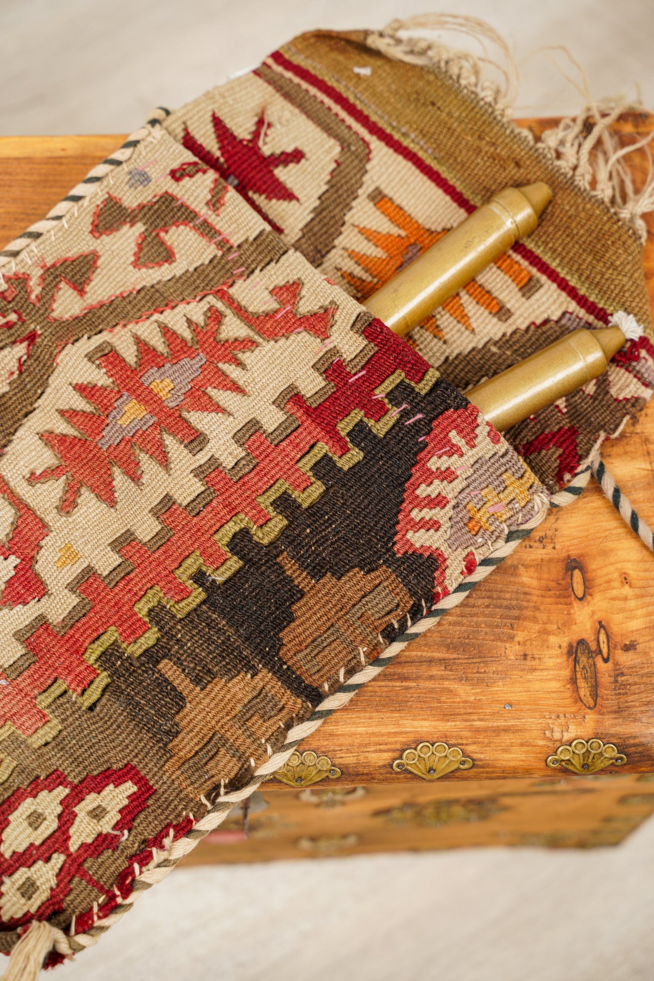 Vintage Turkish Kilim Bag 1'5" x 10"