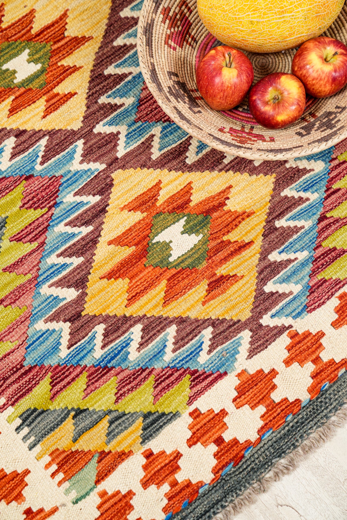 Modern Afghan Shirvan kilim 4'3" x 2'9"