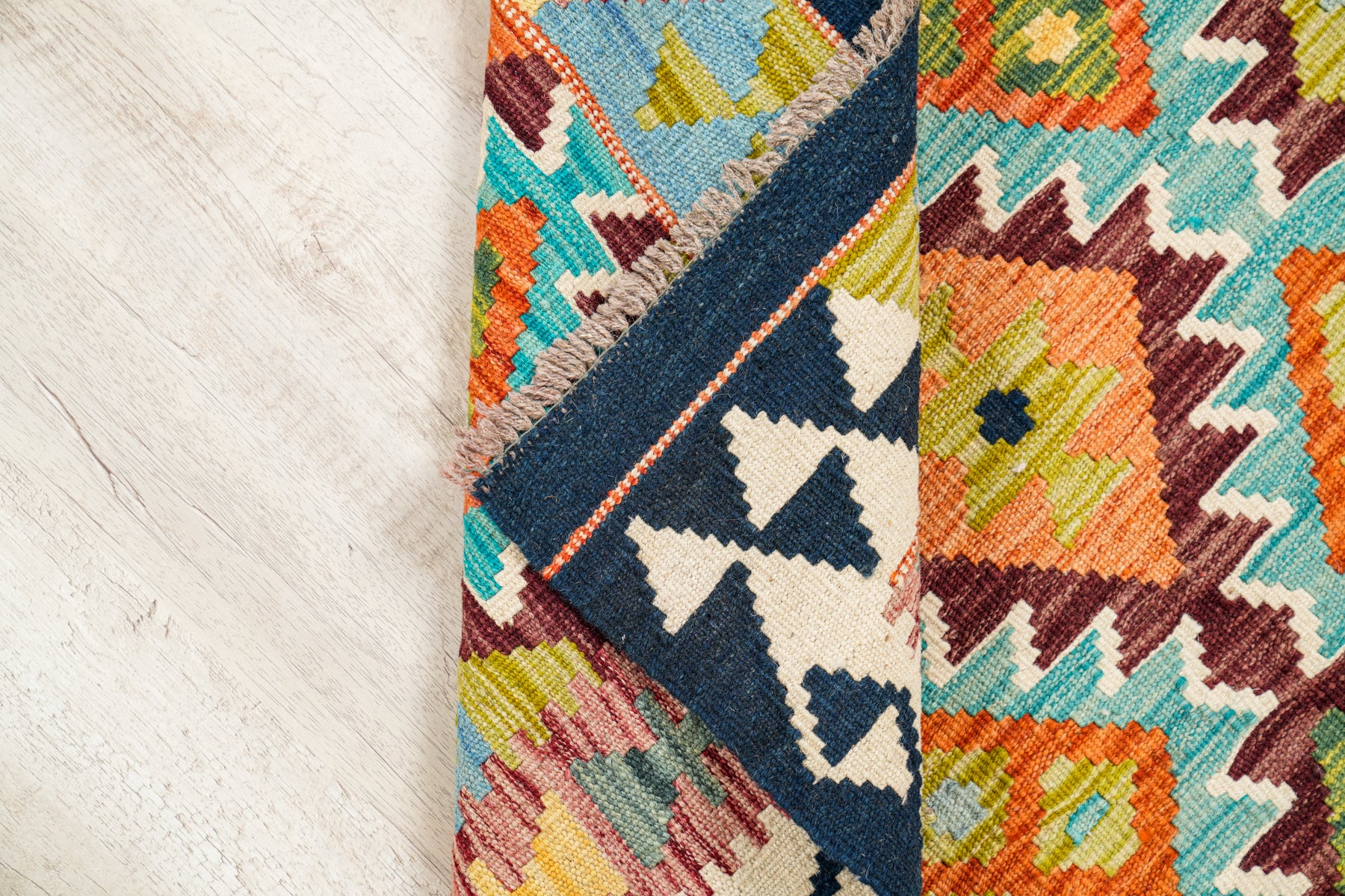 Modern Afghan Shirvan Kilim 5' x 3'5"