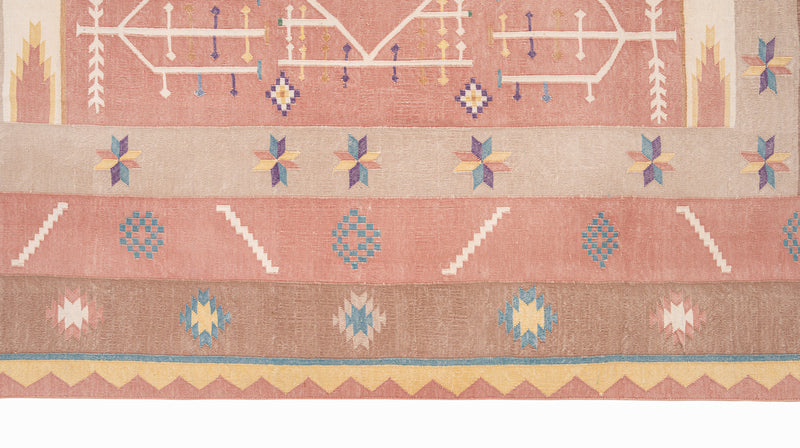 Vintage Indian Dhurrie Kilim 9' x 5'10"