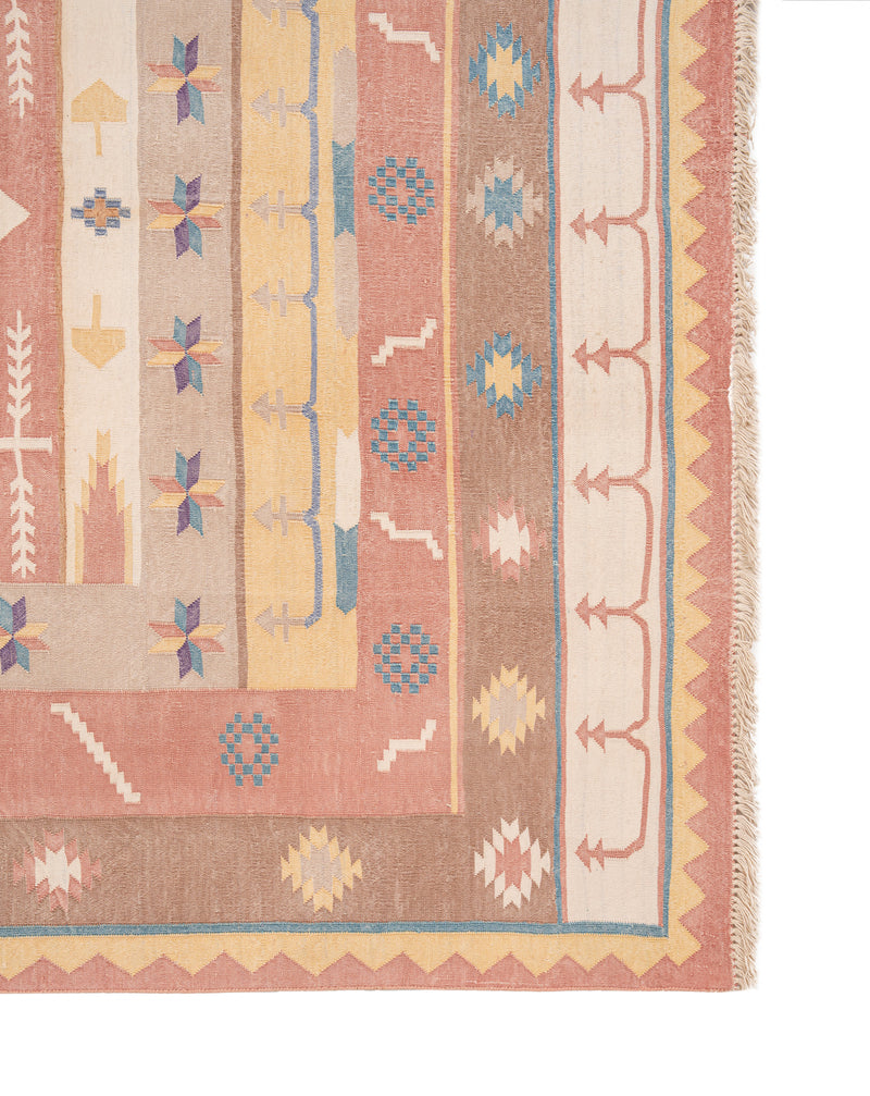 Vintage Indian Dhurrie Kilim 9' x 5'10"