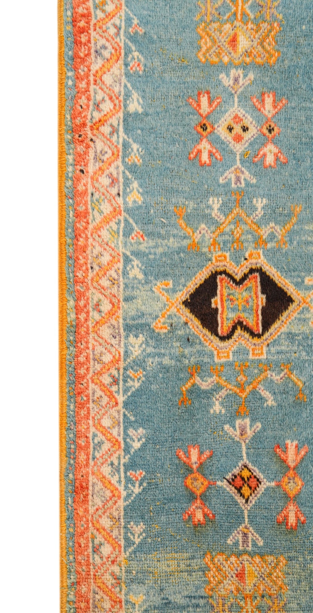 Vintage Moroccan Runner Rug 8'10" x 2'