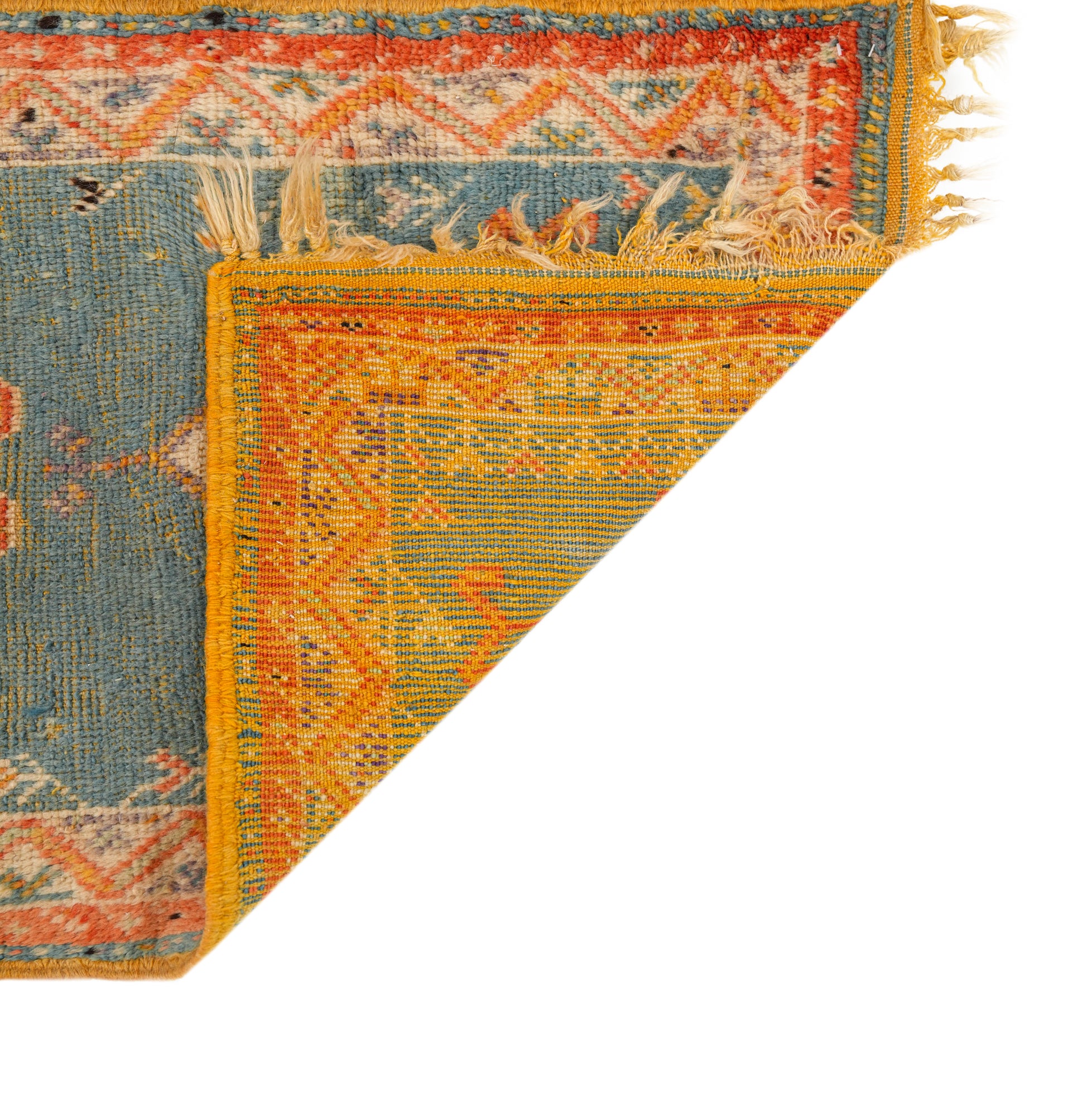 Vintage Moroccan Runner Rug 8'10" x 2'