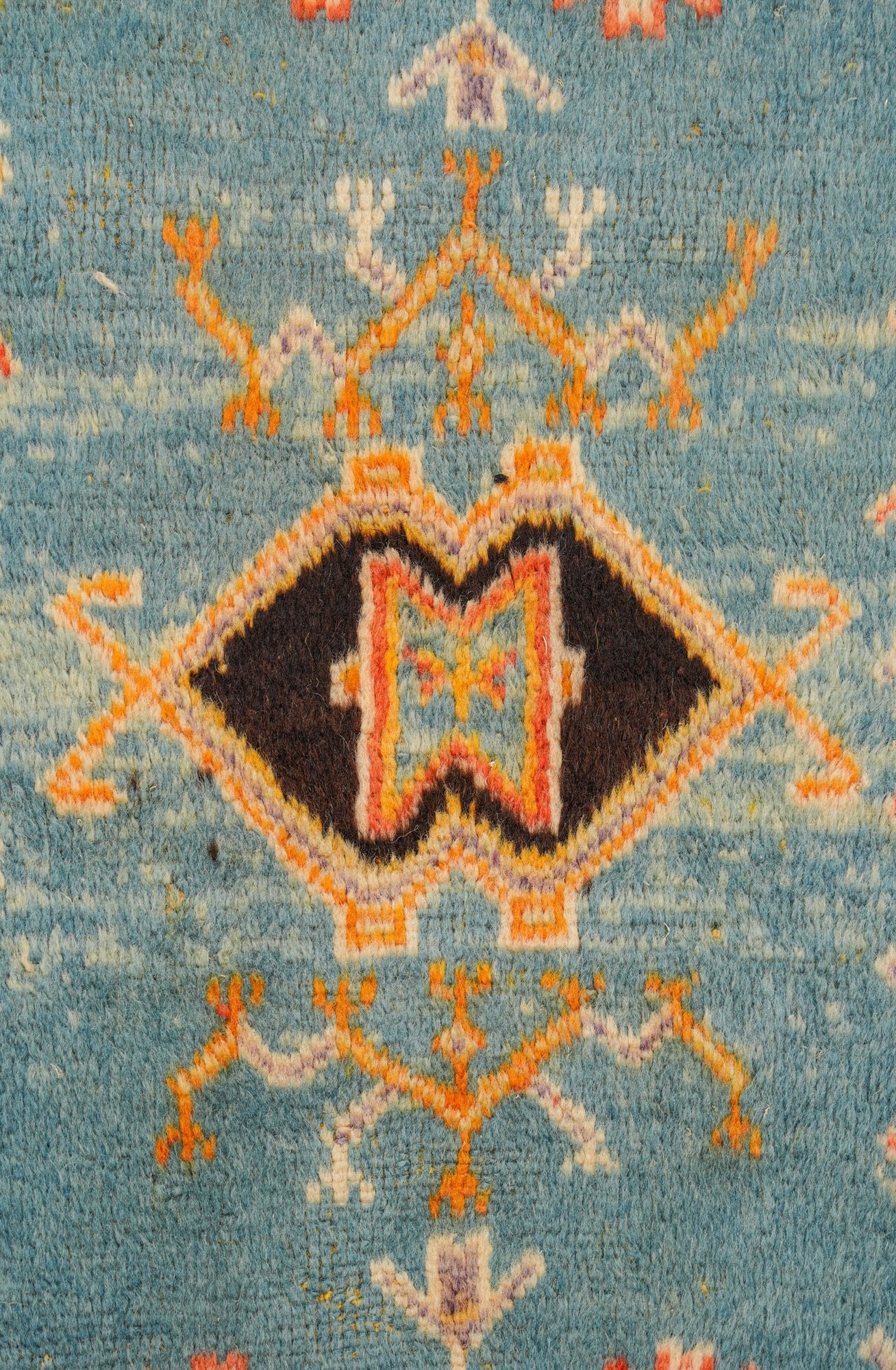 Vintage Moroccan Runner Rug 8'10" x 2'