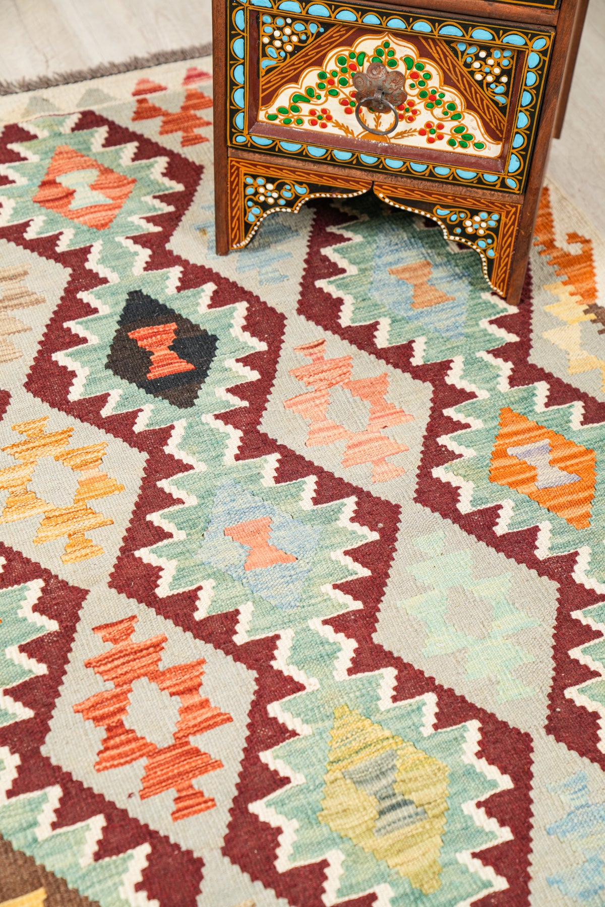 Modern Afghan Anatolian Kilim 5' x 3'5"