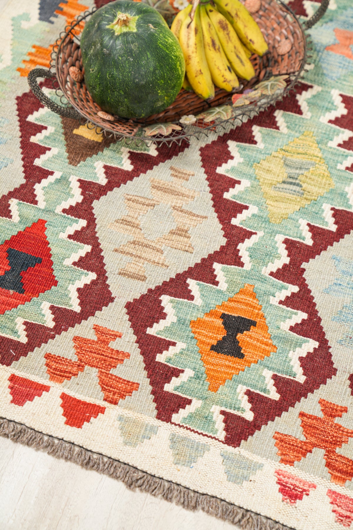 Modern Afghan Anatolian Kilim 5' x 3'5"