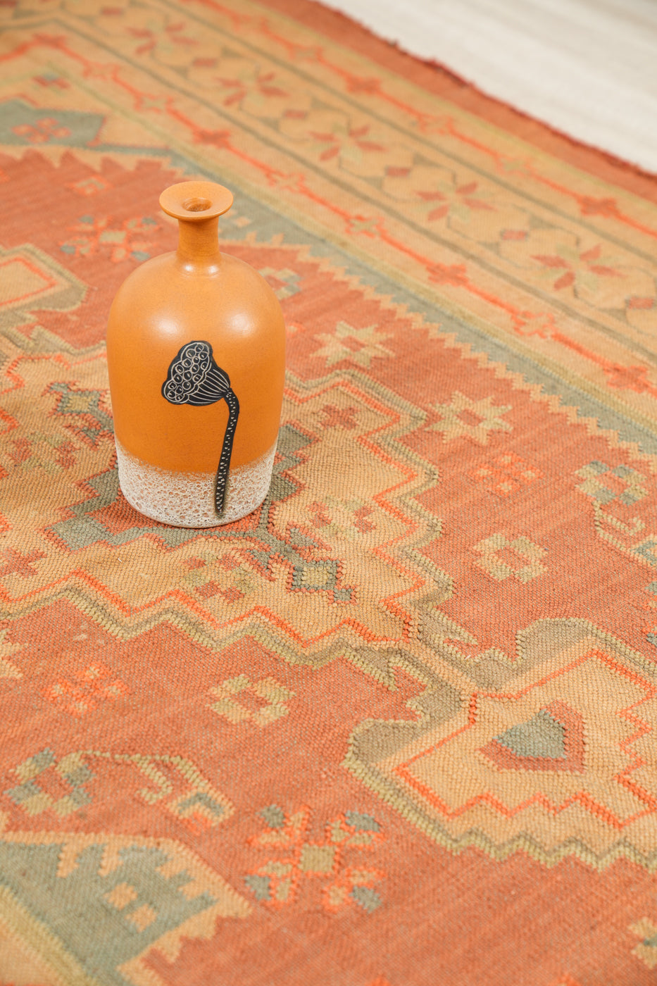 Vintage Indian kilim 7'9" x 5'1"