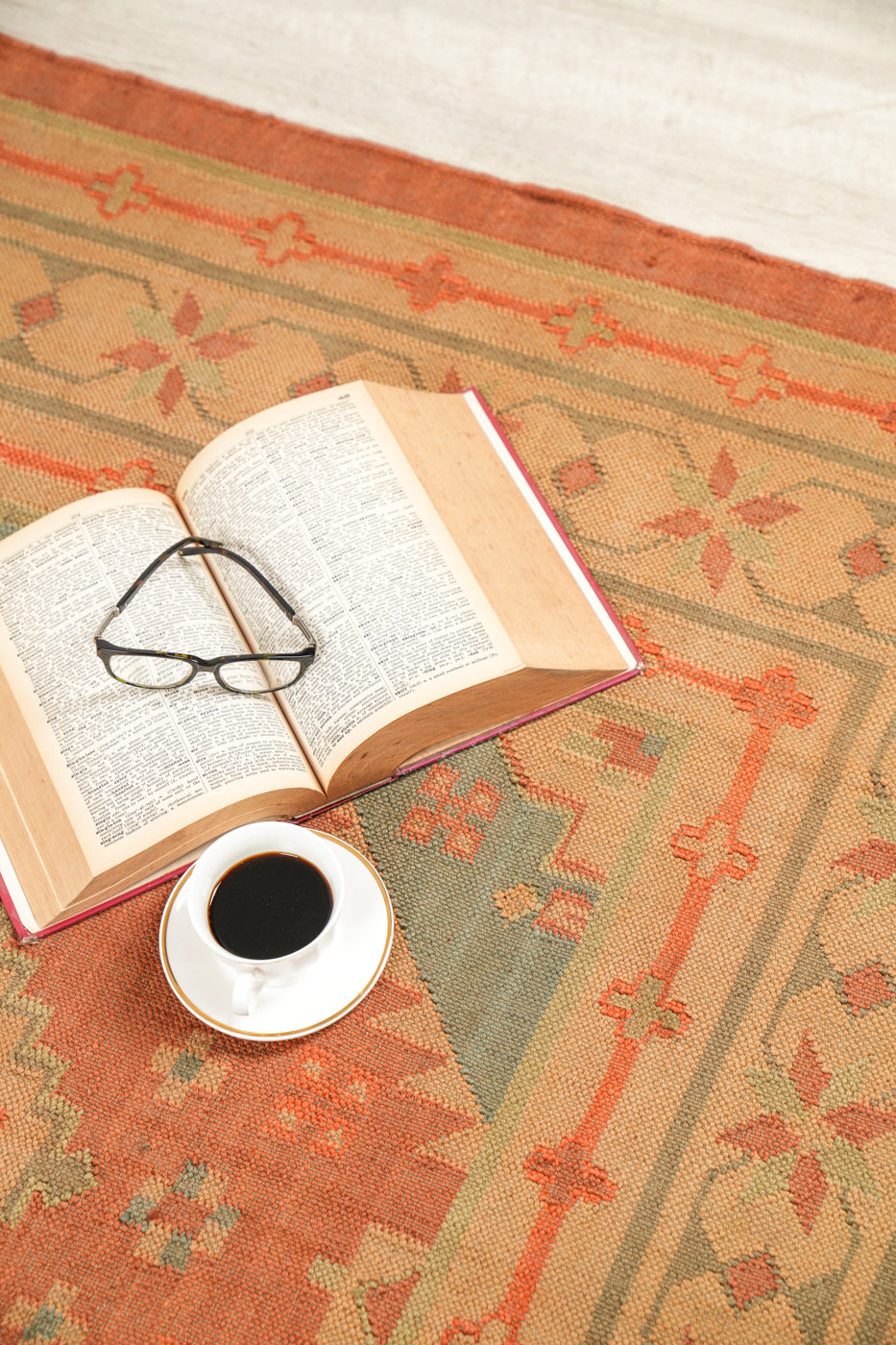 Vintage Indian kilim 7'9" x 5'1"