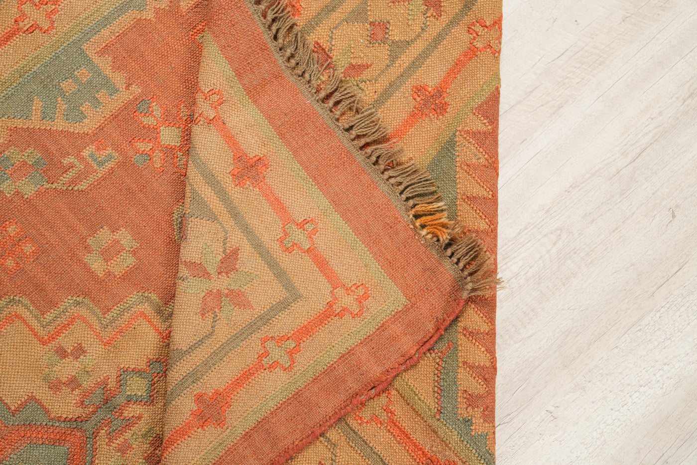 Vintage Indian kilim 7'9" x 5'1"