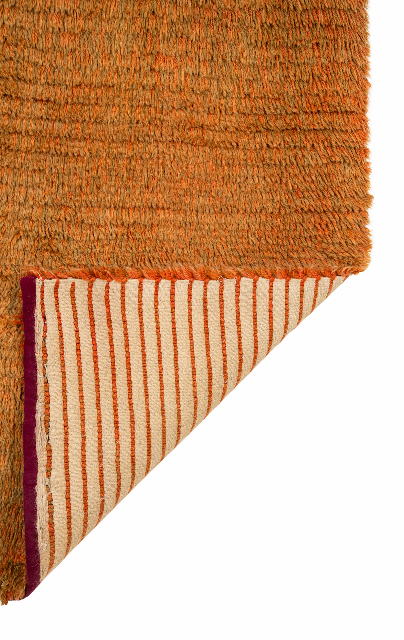 Vintage Scandinavian Rya Rug  4'8" x 2'2"