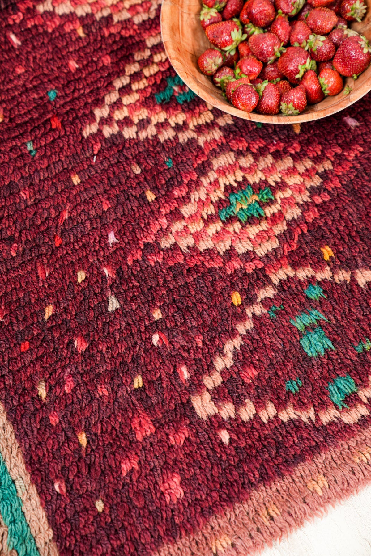 VINTAGE SWEDISH RYA RUG  3'9" x 2'9"