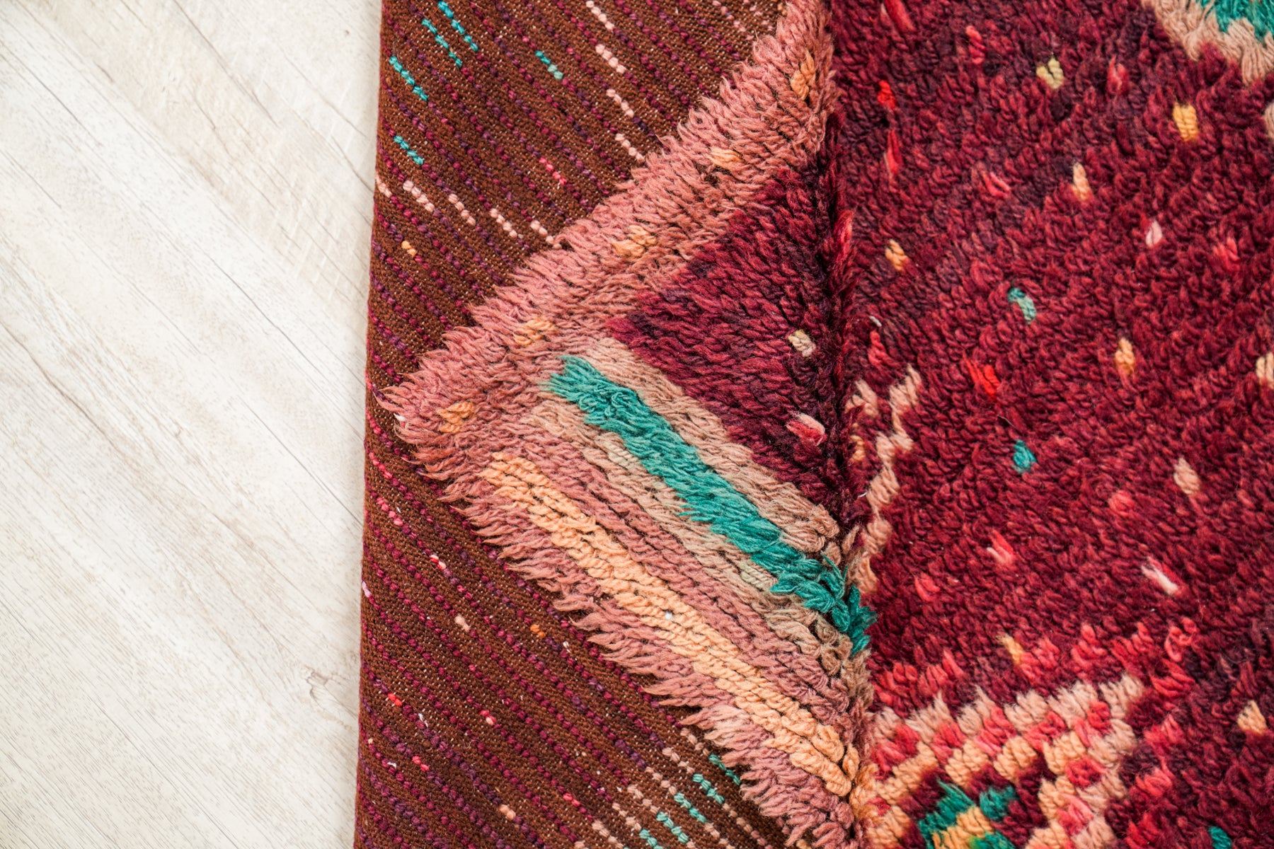 VINTAGE SWEDISH RYA RUG  3'9" x 2'9"