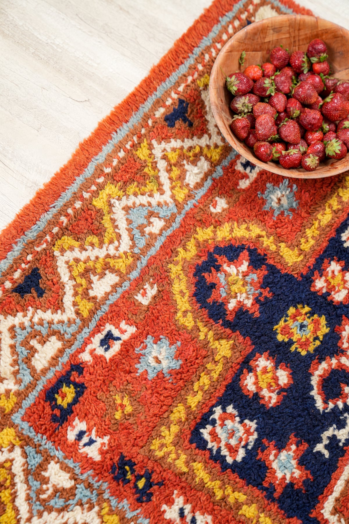 Vintage Tunisian Tribal Rug 5'8" x 3'