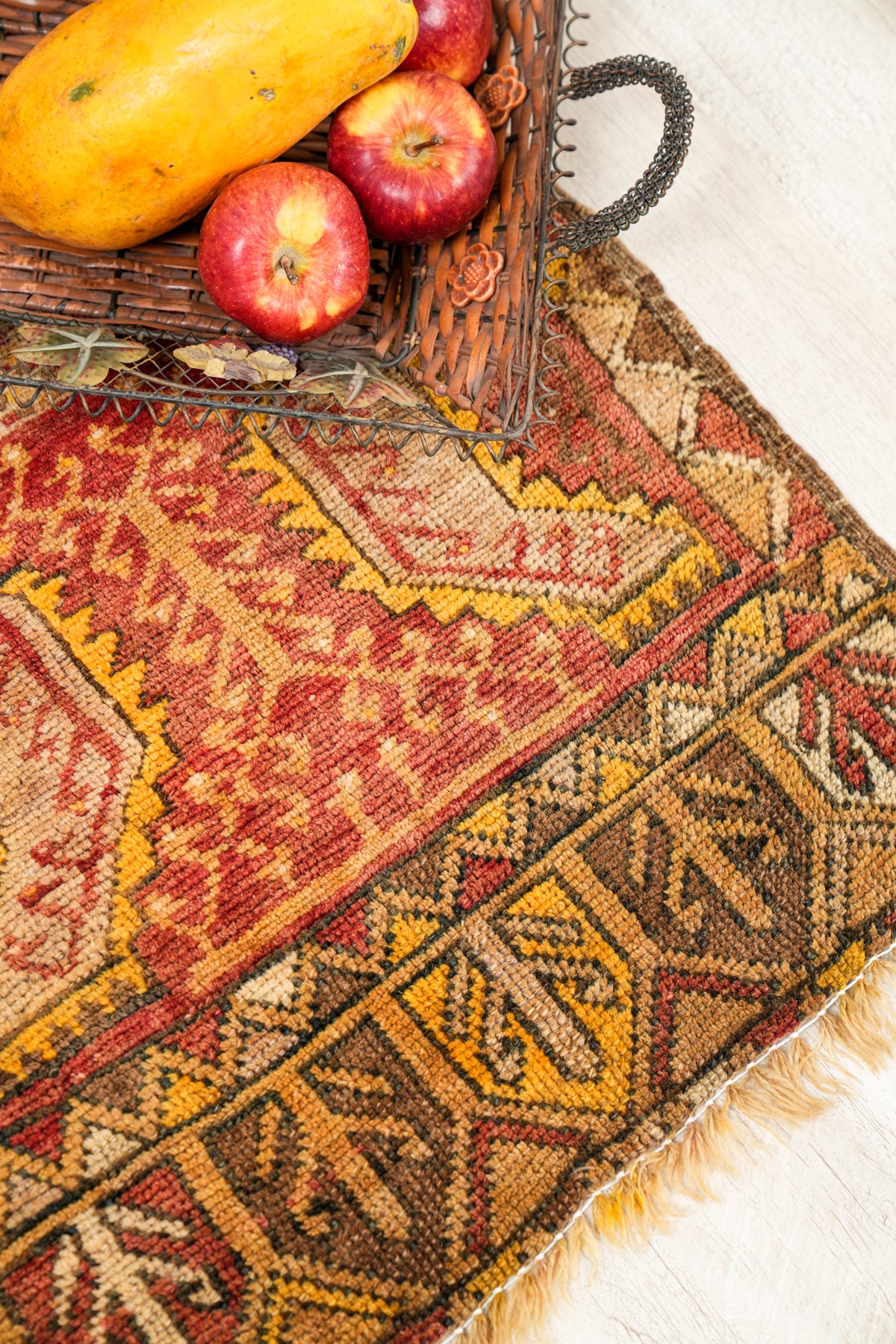 Antique Anatolian Yastik Rug 2'10" x 1'8"