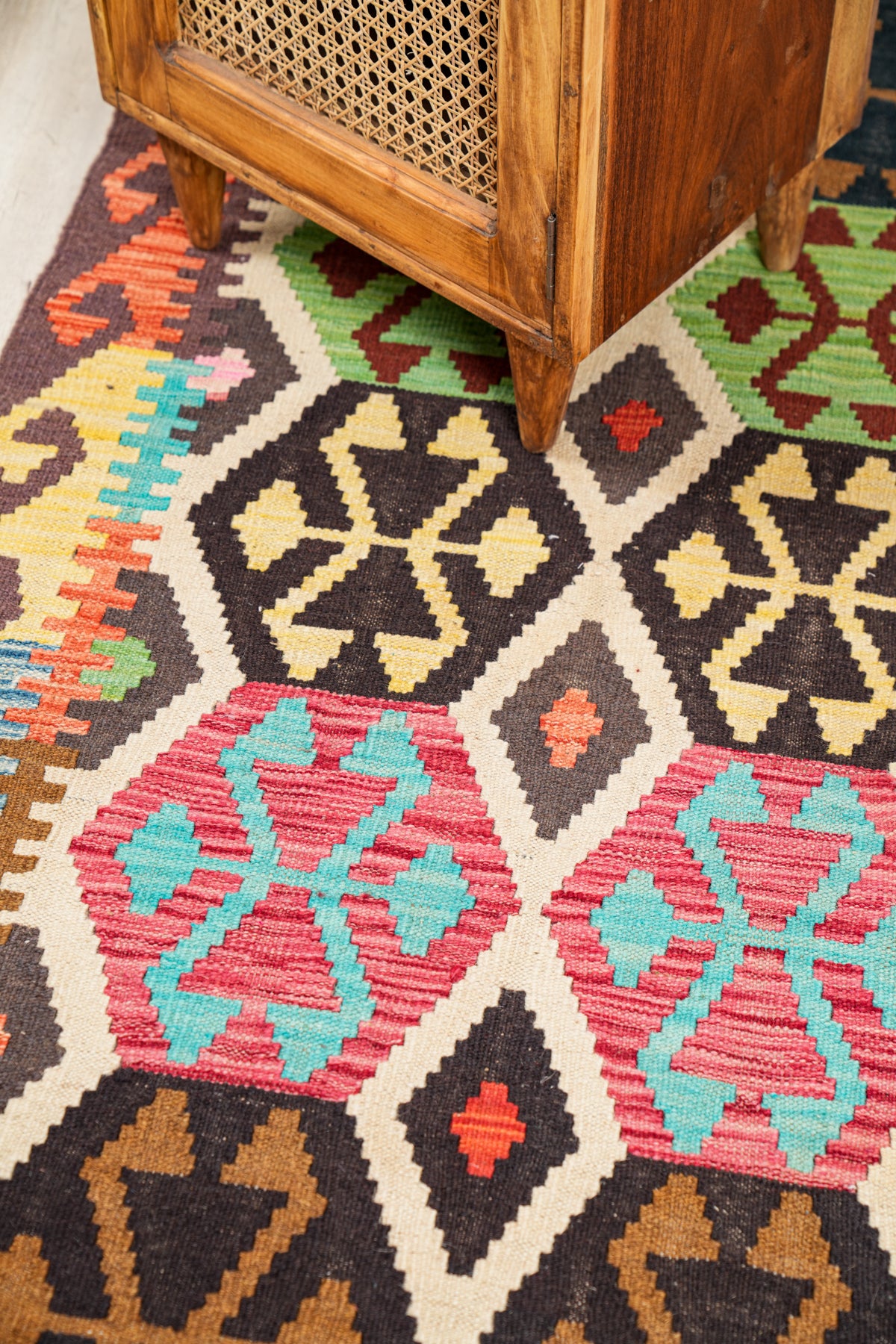 Modern Anatolian hallway Kilim 10' x 3'