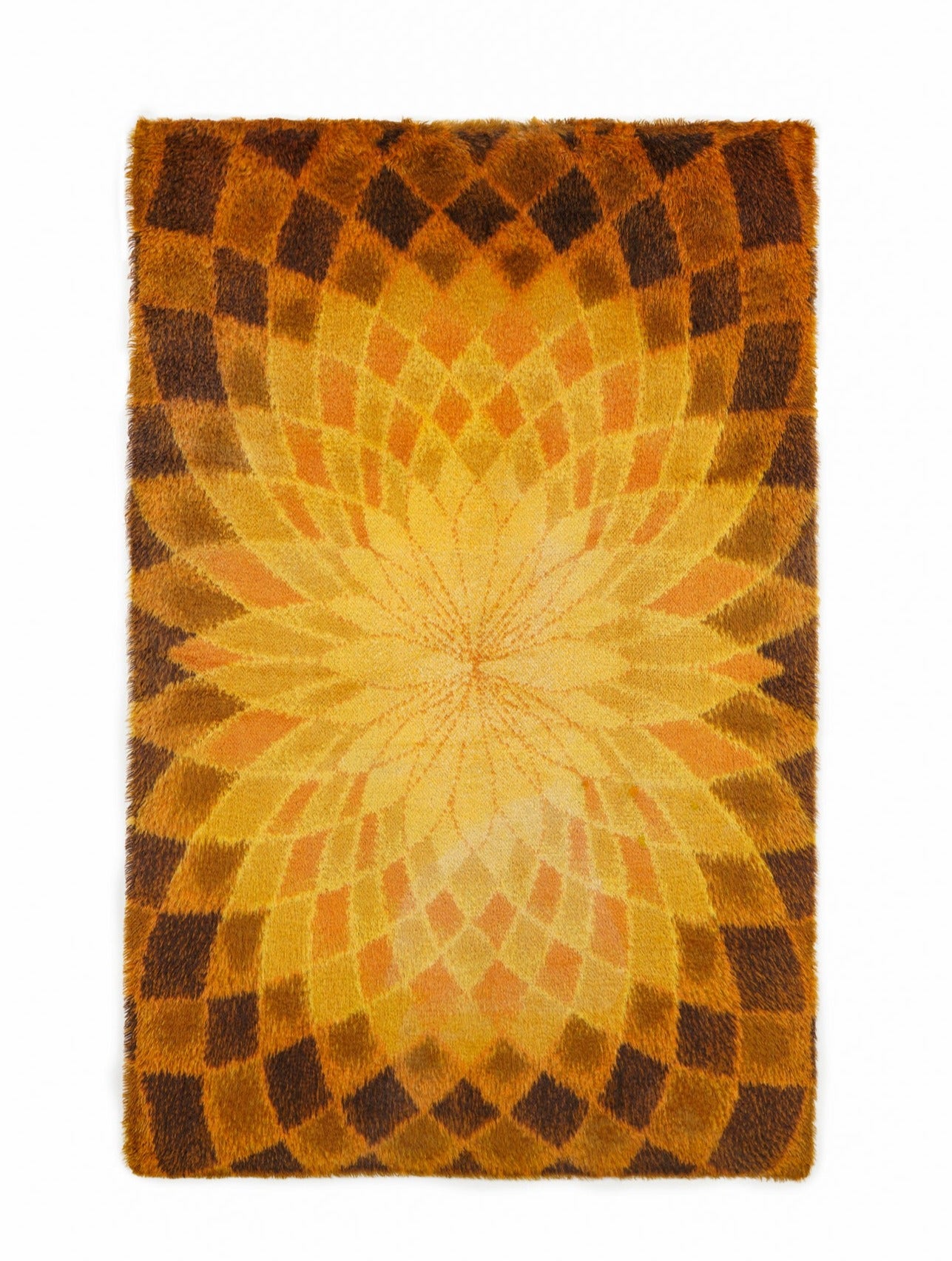 VINTAGE SCANDINAVIAN RYA RUG 7'1" x 4'8"