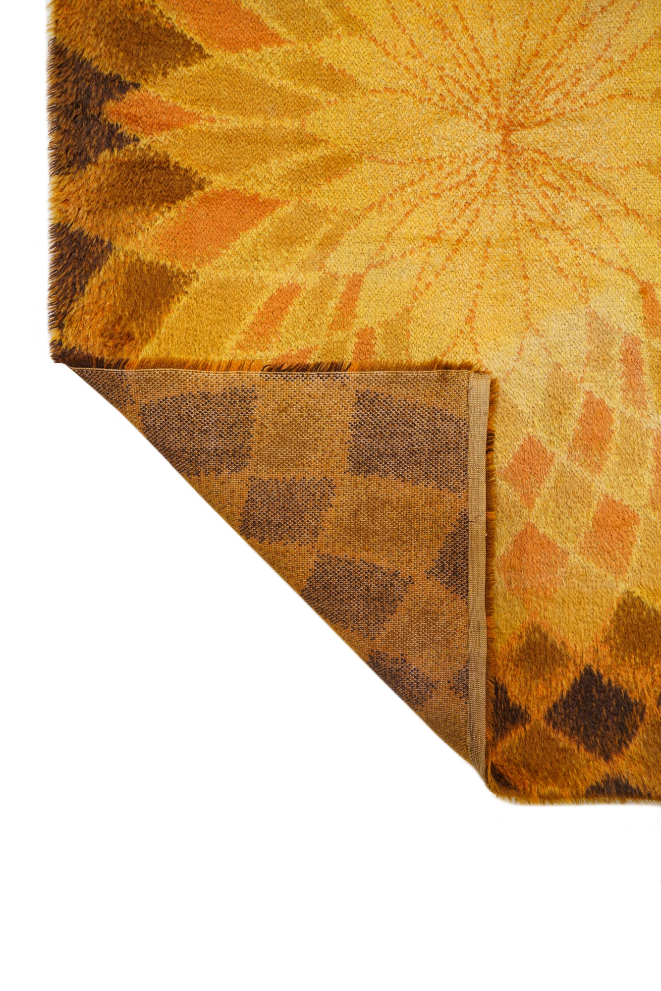 VINTAGE SCANDINAVIAN RYA RUG 7'1" x 4'8"