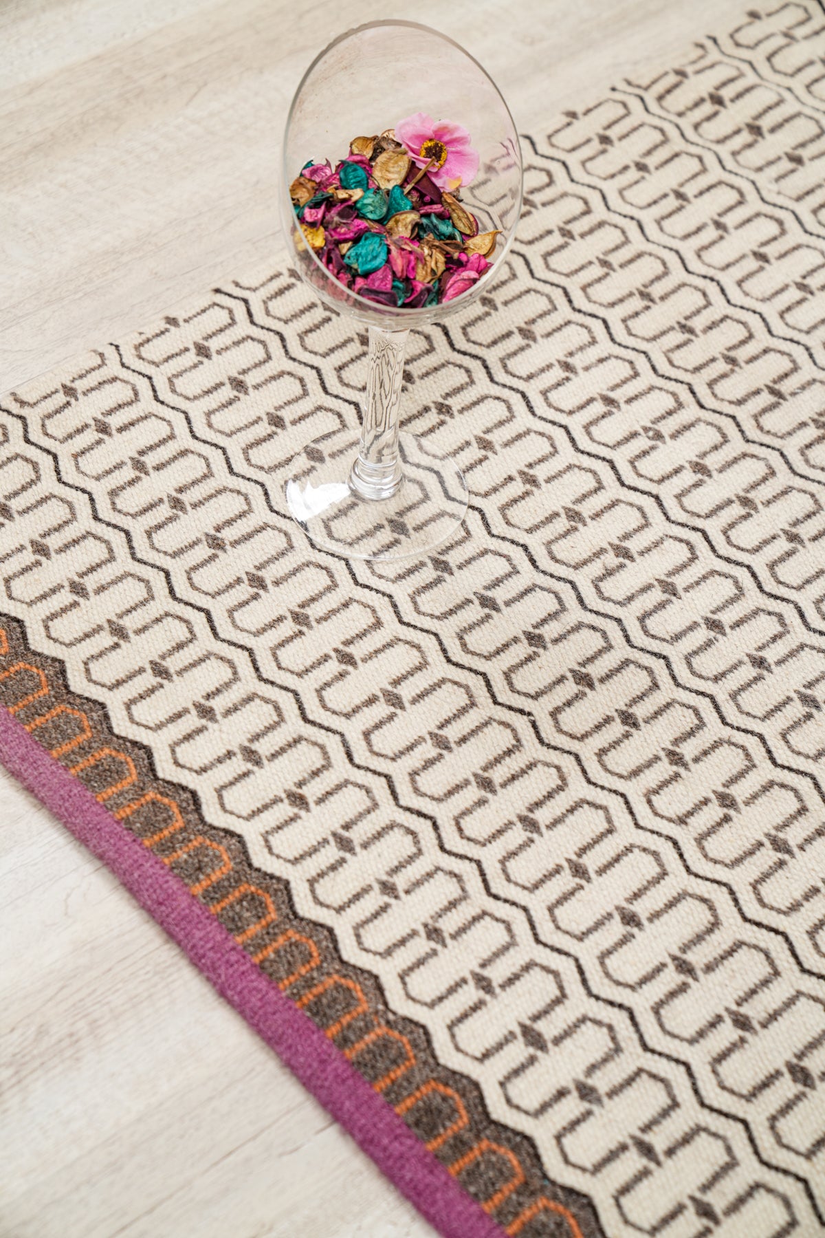 Vintage Scandinavian Loom Textile 5' x 3'