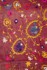 Vintage Uzbek Suzani Textile 7'2" x 5'3"