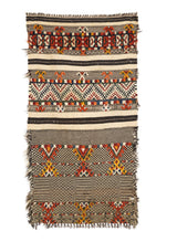 Antique Moroccan Tribal Kilim 4'2" x 3'2"