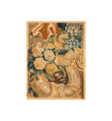 Antique French Aubusson Tapestry fragment 2' x 1'7"