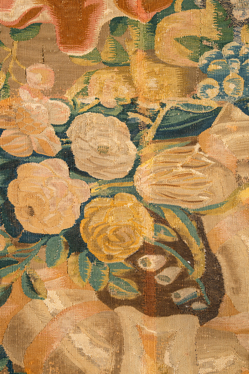 Antique French Aubusson Tapestry fragment 2' x 1'7"