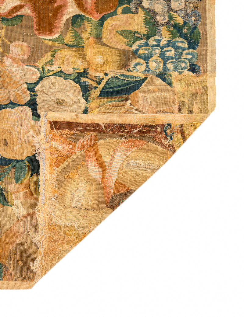 Antique French Aubusson Tapestry fragment 2' x 1'7"