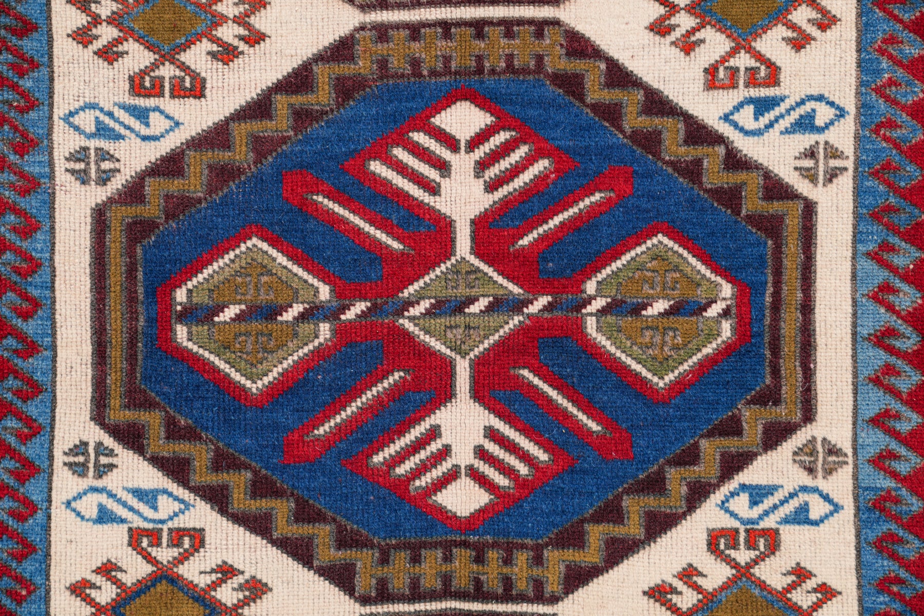 Vintage Fine Turkish Kazak Rug 5'8" x 3'6"