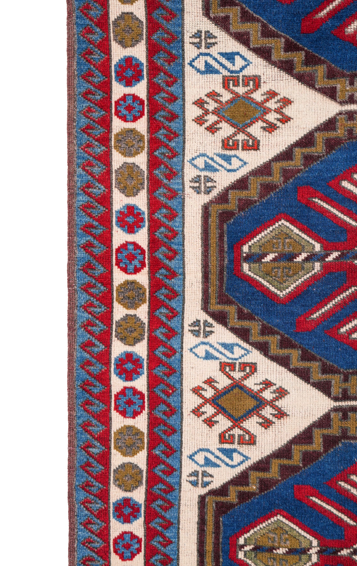 Vintage Fine Turkish Kazak Rug 5'8" x 3'6"