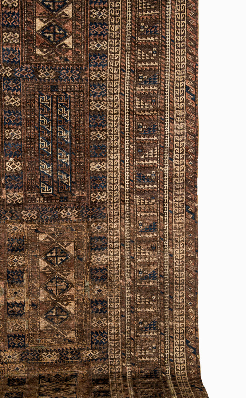 Antique Baloch Tribal Rug 16'1" x 8'7"