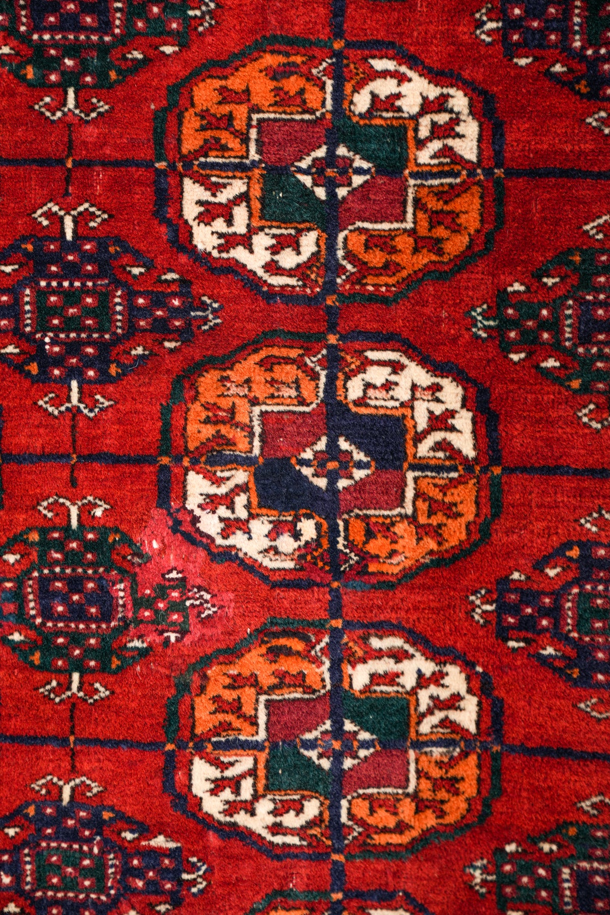 Vintage Turkmen Tekke Rug 5'10" x 4'6"