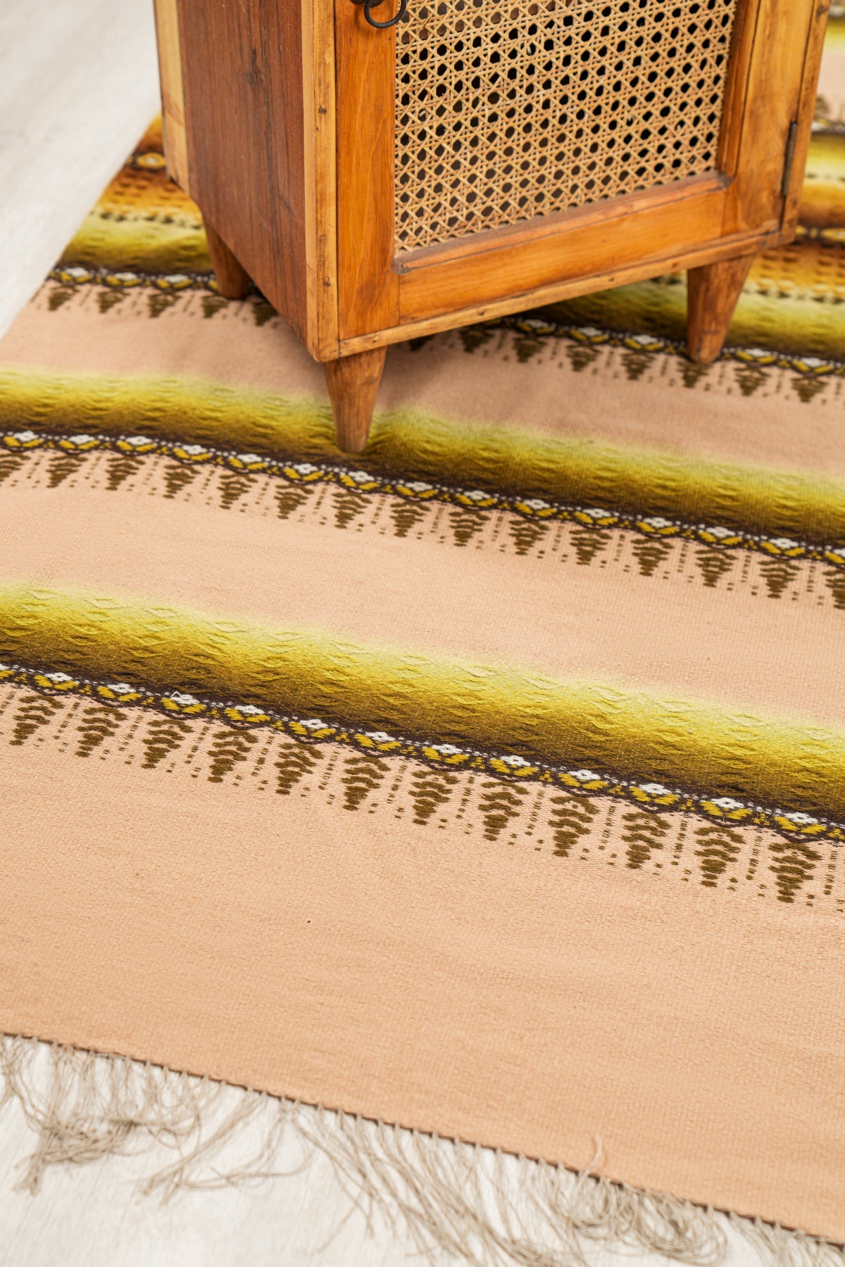 Vintage Scandinavian Loom Textile 7' x 5'3"