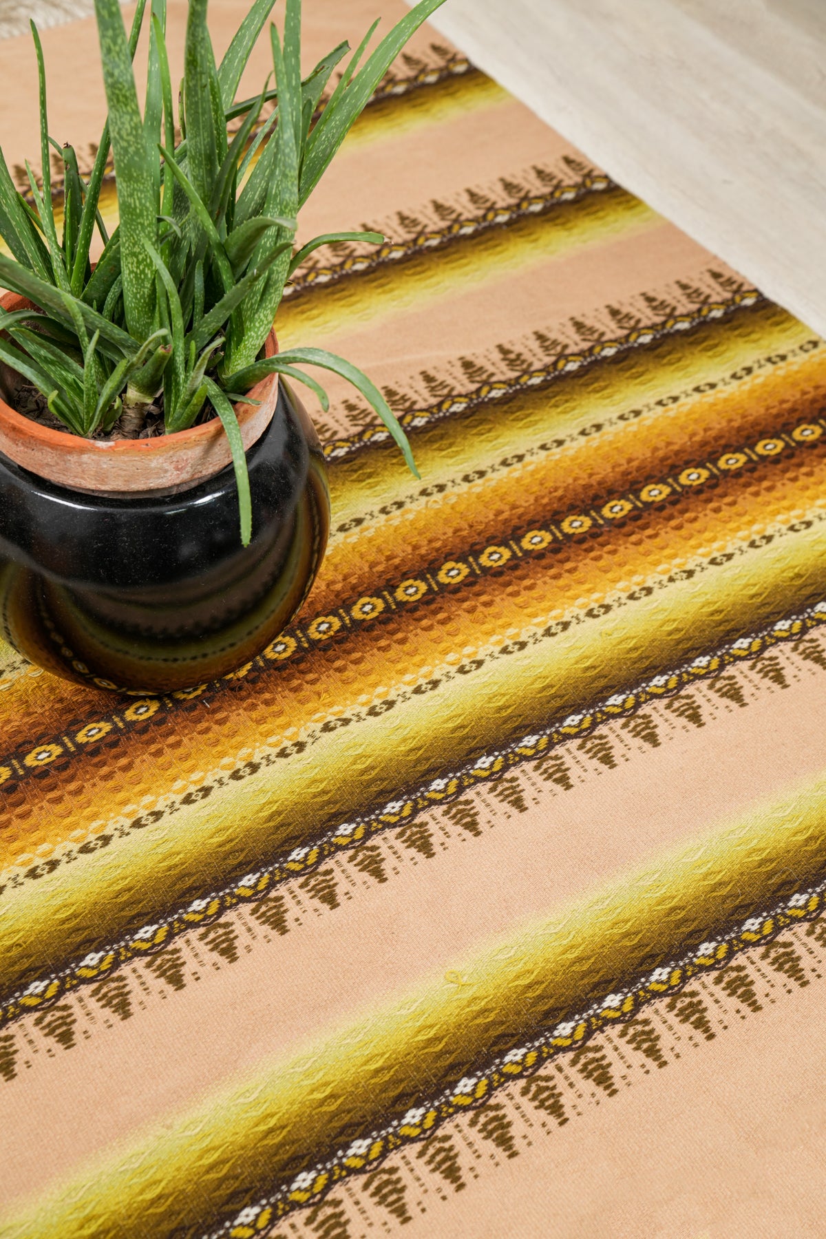 Vintage Scandinavian Loom Textile 7' x 5'3"