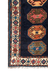 Vintage Afghan Tribal hallway Rug 8'9" x 3'