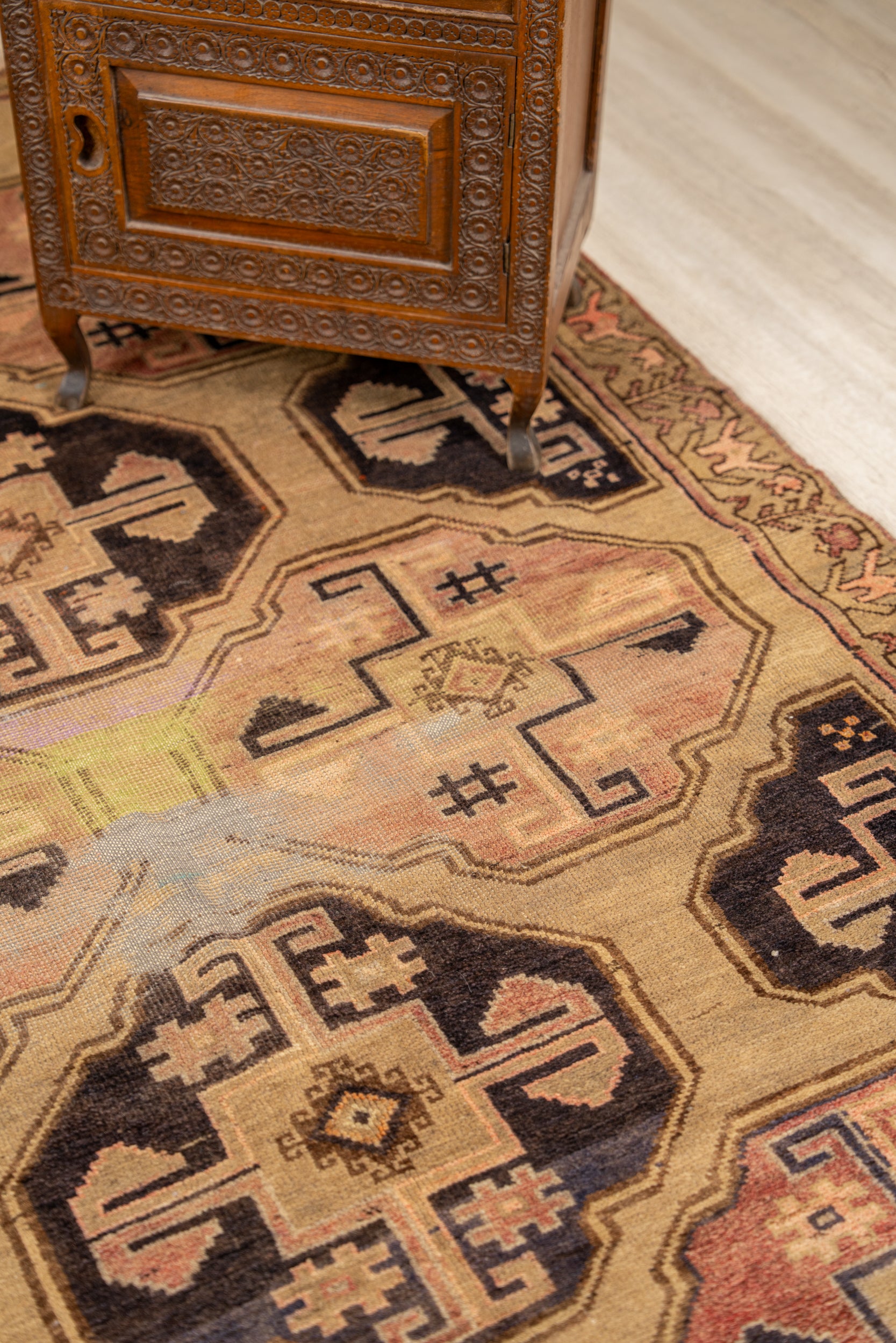 Vintage Turkmen Rug 6'5" x 4'4"