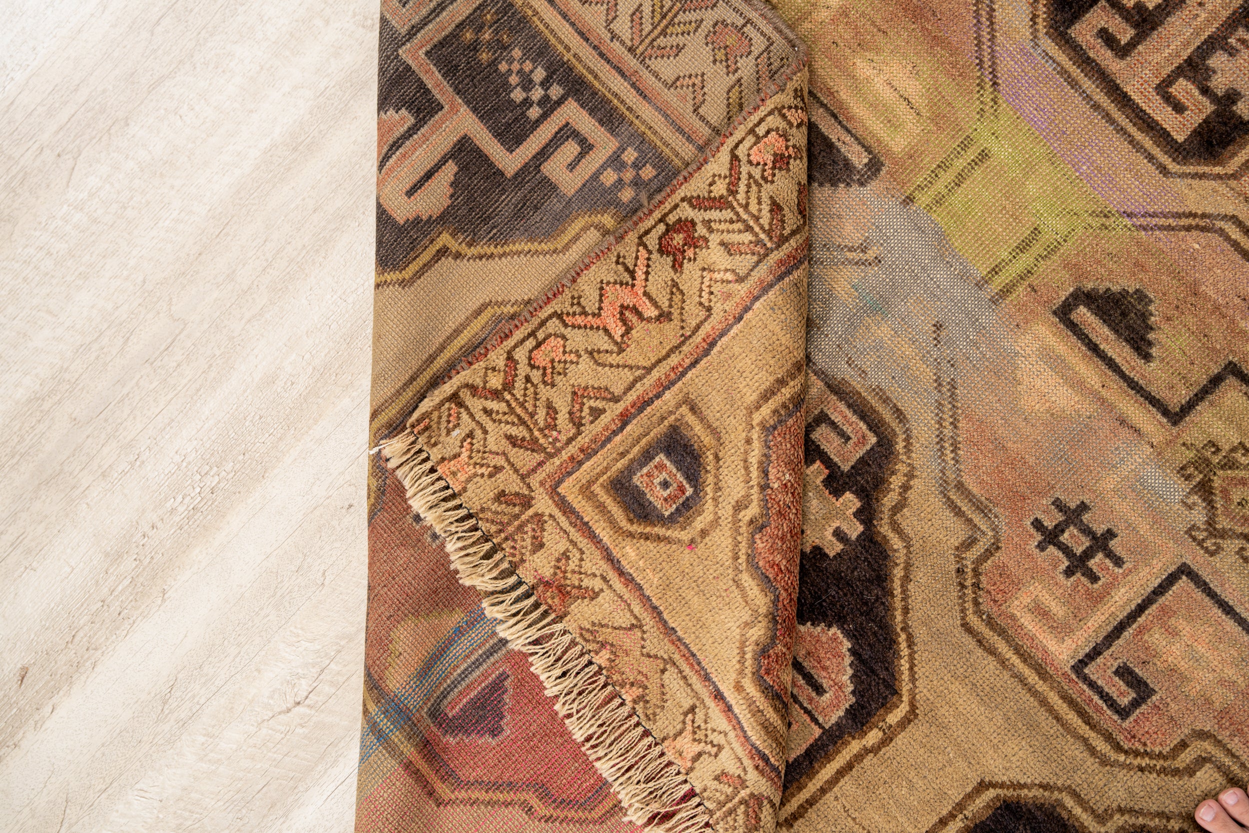 Vintage Turkmen Rug 6'5" x 4'4"