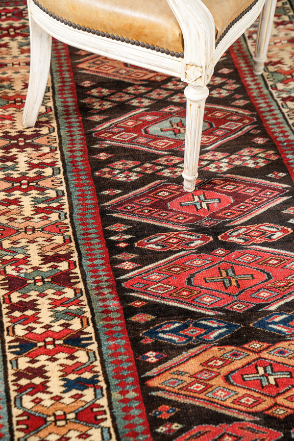 Antique South Caucasian Hallway Rug 8' x 3'8"